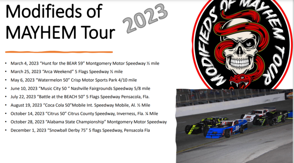 Schedule Montgomery Motor Speedway