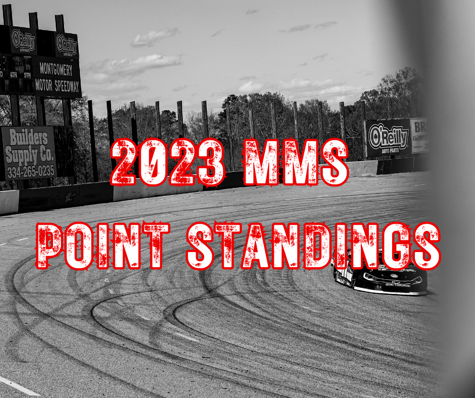 2023 Point Standings Montgomery Motor Speedway
